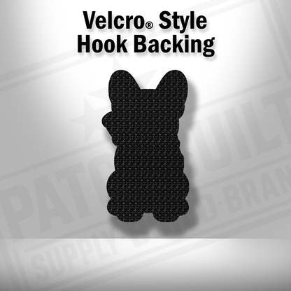 Tactical Frenchie Dog Patch – Leatherette Morale Patch