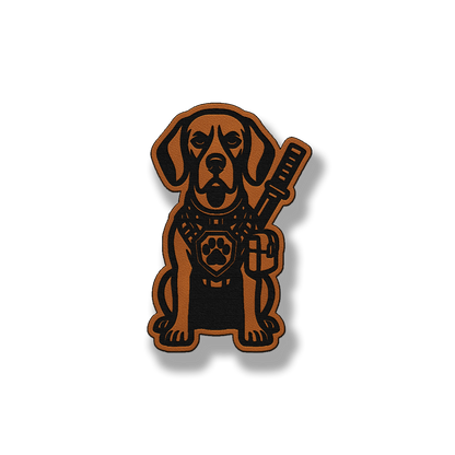Tactical German Shorthaired Pointer Dog Patch – Leatherette Morale Patch