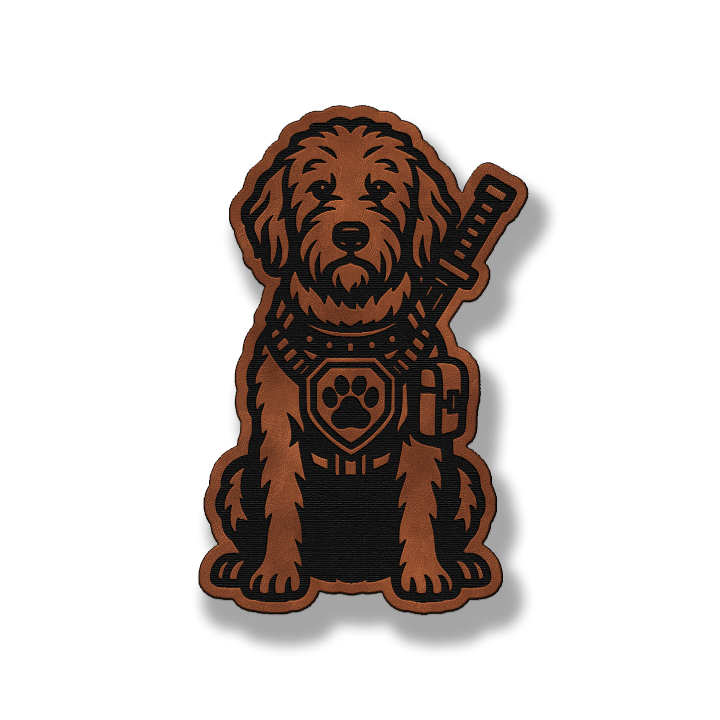 Tactical Golden Doodle Patch – Leatherette Morale Patch