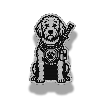 Lifetime Golden Doodle Dog Patch – Brushed Acrylic Morale Patch