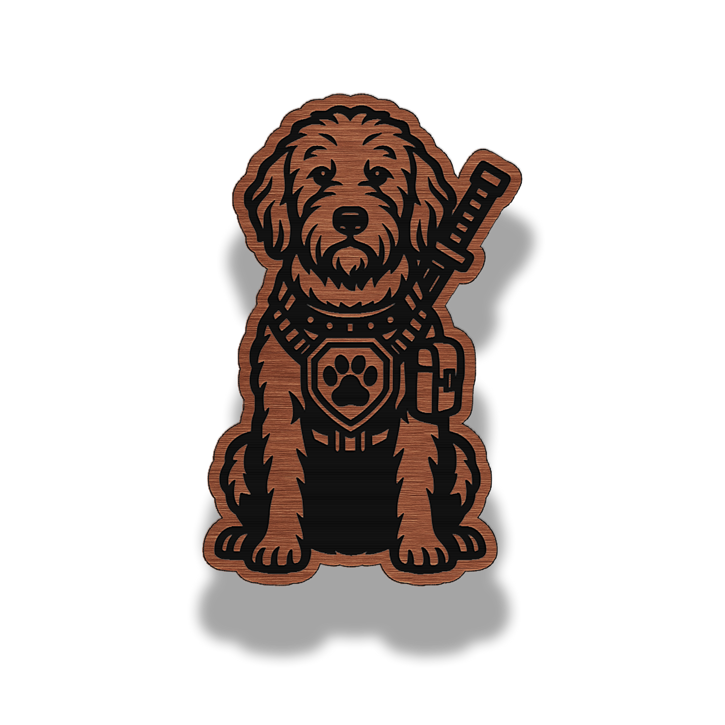 Lifetime Golden Doodle Dog Patch – Brushed Acrylic Morale Patch