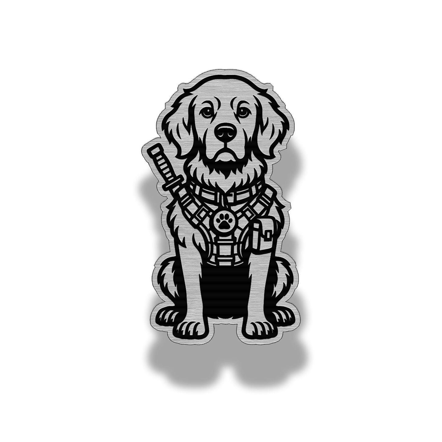 Lifetime Golden Retriever Dog Patch – Brushed Acrylic Morale Patch