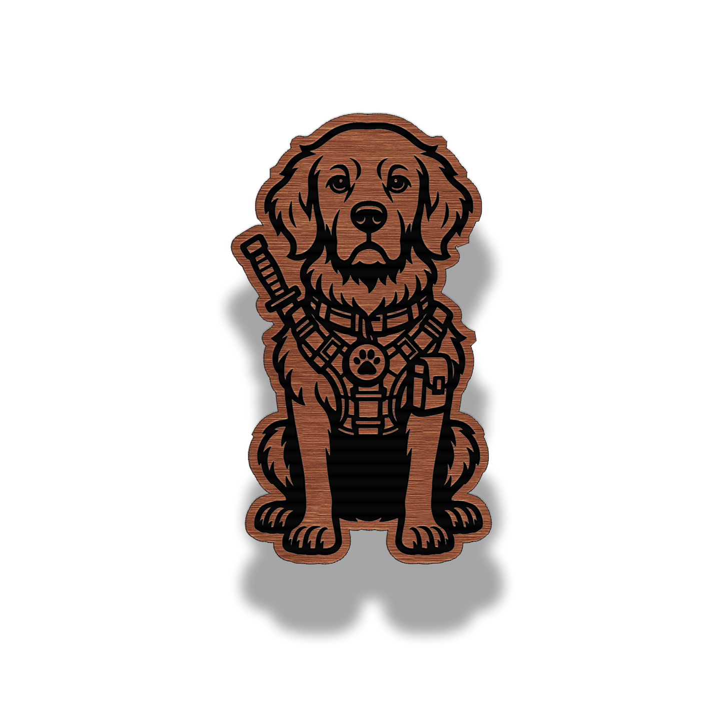 Lifetime Golden Retriever Dog Patch – Brushed Acrylic Morale Patch