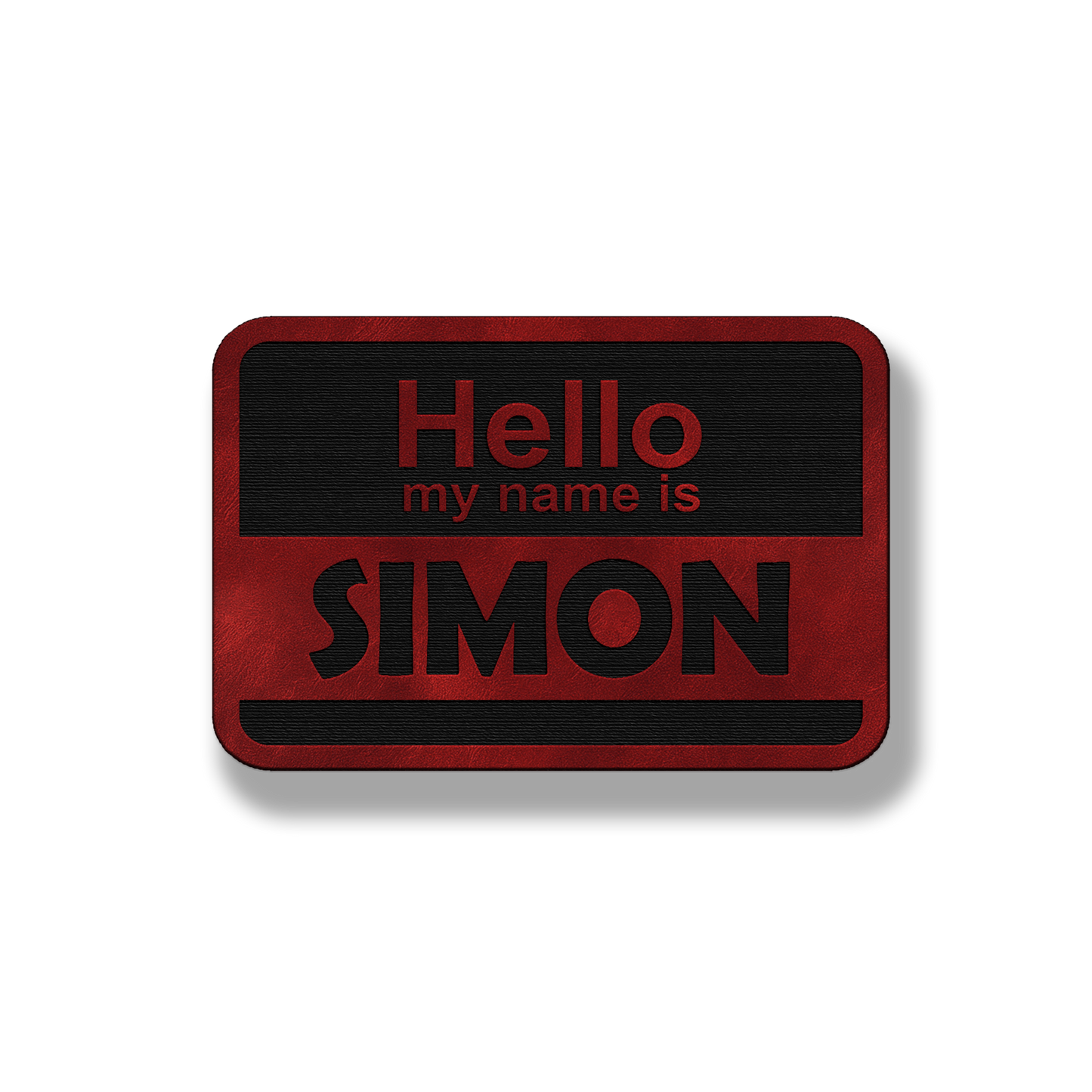 Hello My Name Is - Leatherette Patch
