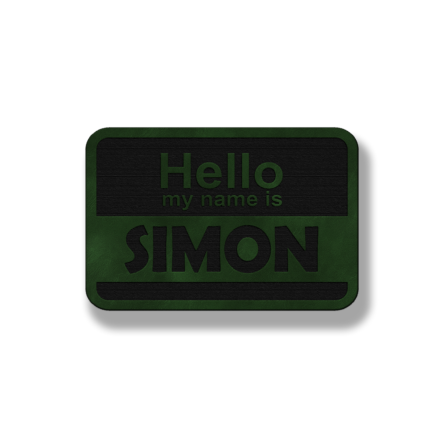 Hello My Name Is - Leatherette Patch