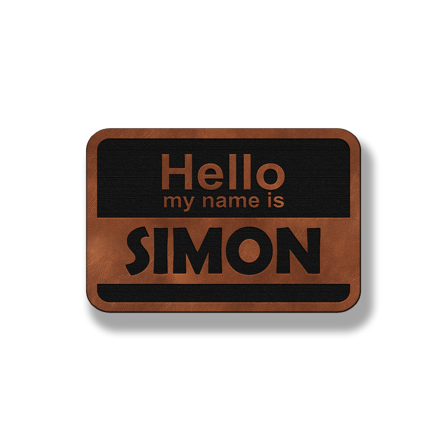 Hello My Name Is - Leatherette Patch