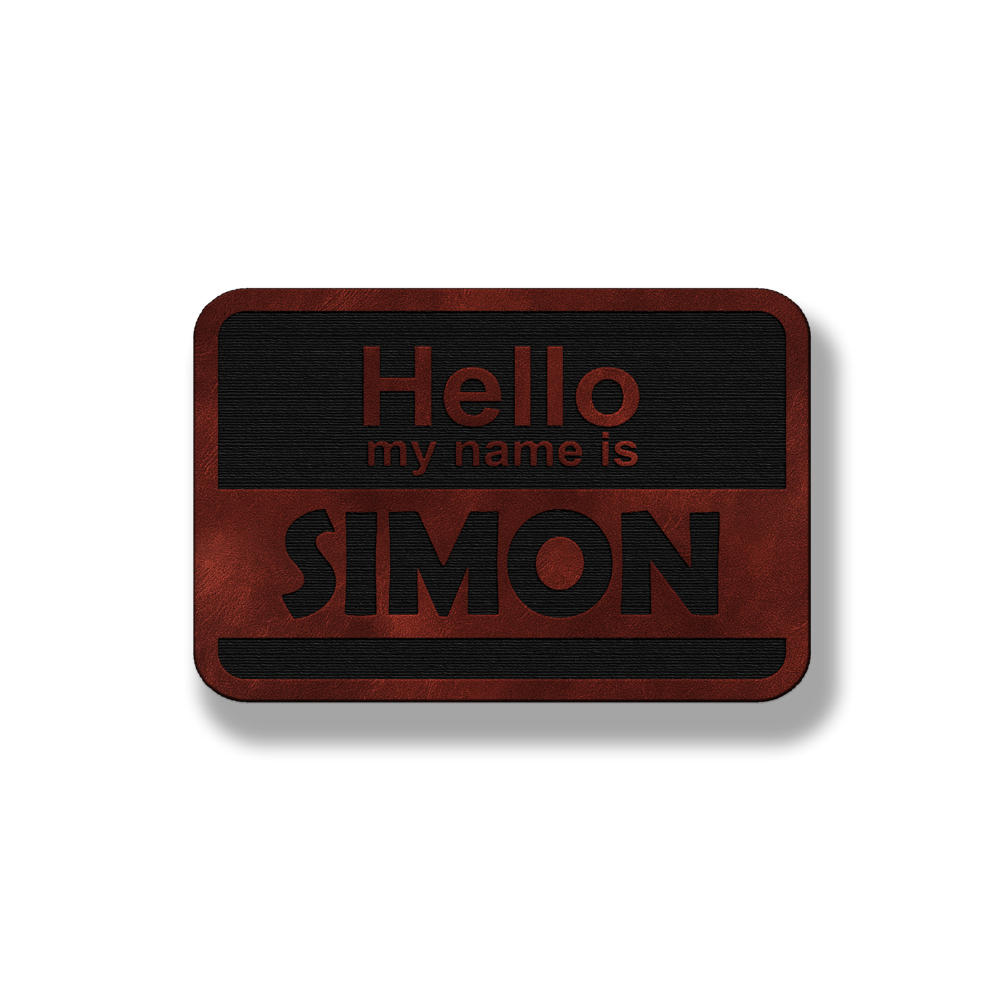 Hello My Name Is - Leatherette Patch