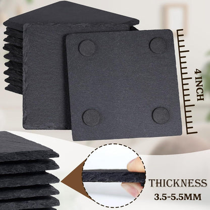 Western Cow Set of 4 Slate Coasters