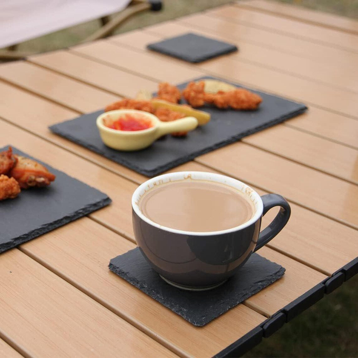 Western Cow Set of 4 Slate Coasters