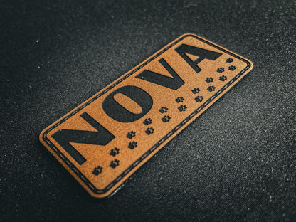 Custom Dog Collar Name Patch – Personalized ID Tag for Tactical & Service Dog Collars - Dog Patches made for Dogs - Custom Pet