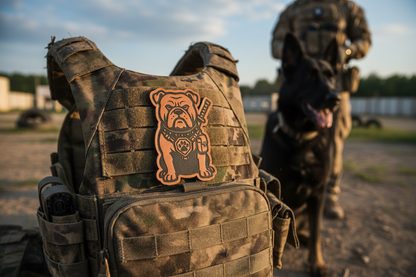 Tactical Bulldog Dog Patch – Leatherette Morale Patch