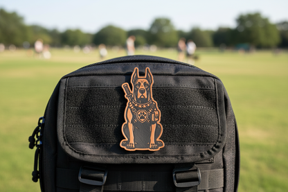 Tactical Great Dane Dog Patch – Leatherette Morale Patch
