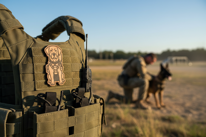 Tactical Labrador Dog Patch – Leatherette Morale Patch