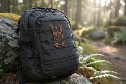 Tactical Corgi Patch – Leatherette Morale Patch