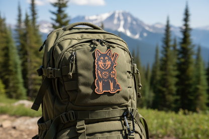 Tactical Wolf patch product photo by PatchBuilt