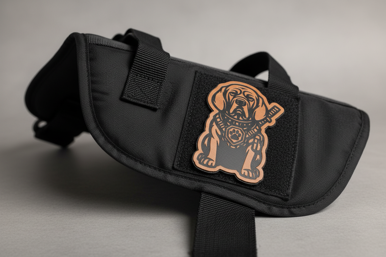 Tactical Bloodhound Dog Patch – Leatherette Morale Patch
