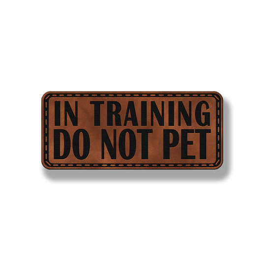 In Training Do Not Pet – Hook and Loop Dog Collar Patch
