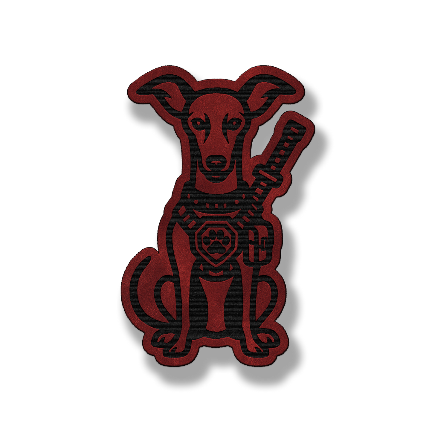 Tactical Italian Greyhound Dog Patch – Leatherette Morale Patch