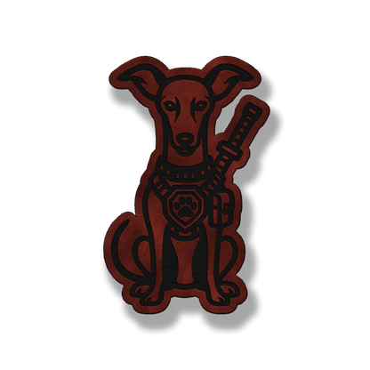 Tactical Italian Greyhound Dog Patch – Leatherette Morale Patch
