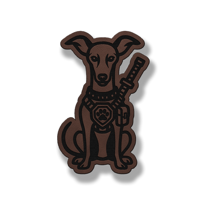 Tactical Italian Greyhound Dog Patch – Leatherette Morale Patch