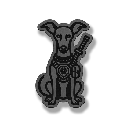 Tactical Italian Greyhound Dog Patch – Leatherette Morale Patch