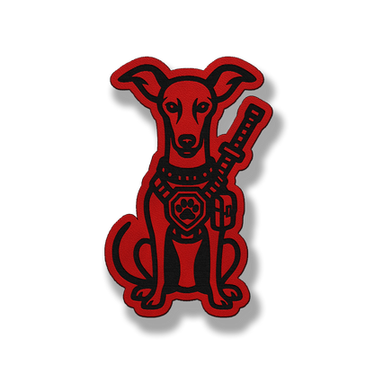 Tactical Italian Greyhound Dog Patch – Leatherette Morale Patch