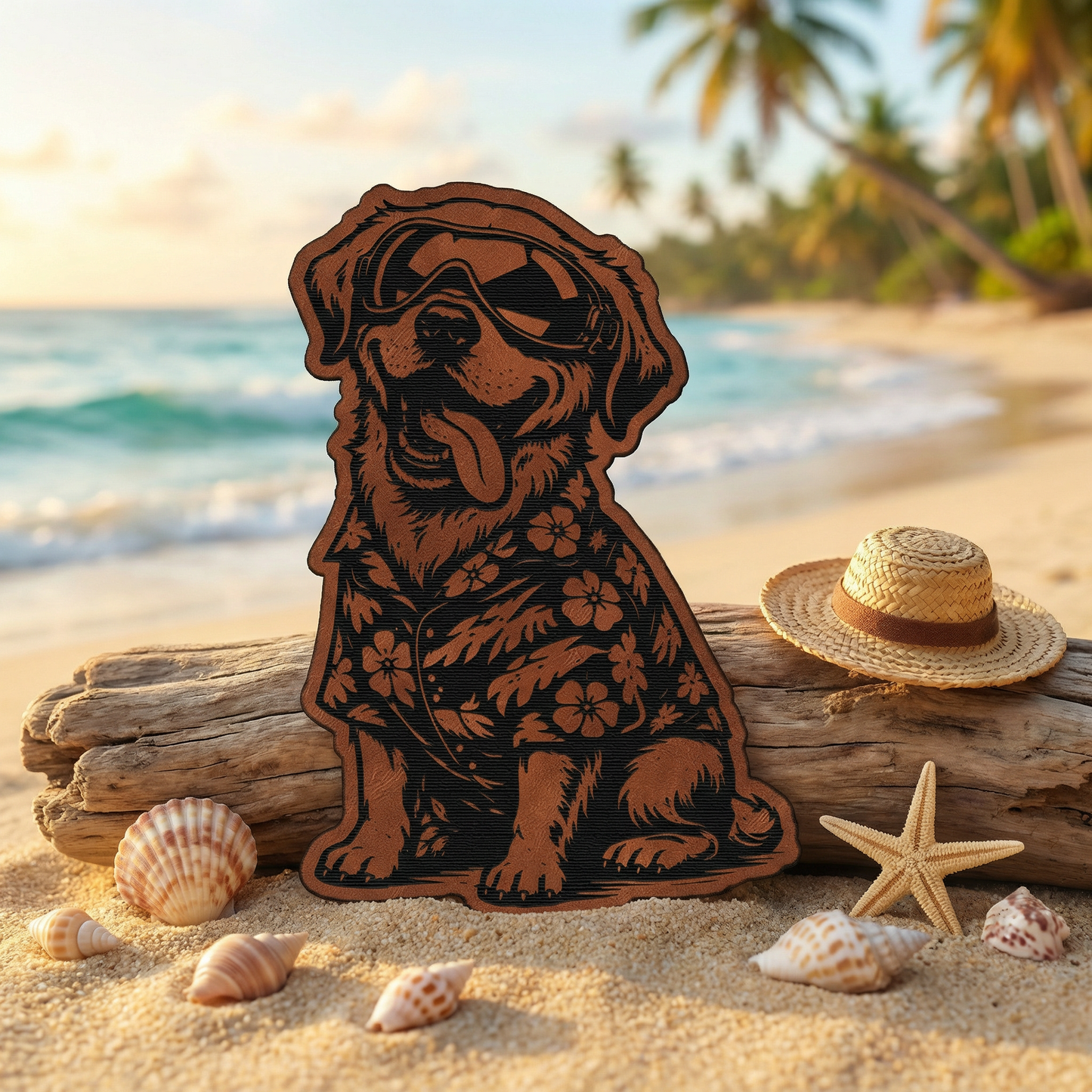 Beach Dog Labrador Patch – Leatherette Morale Patch