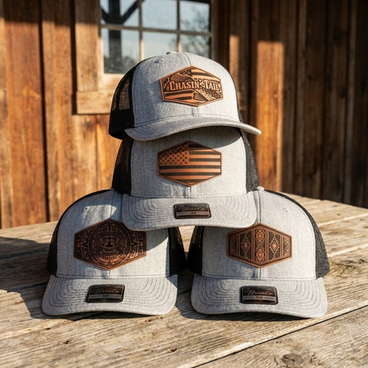 BrimCo 100 Series Classic Hat – Leatherette Patch Edition