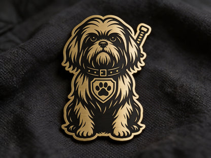 Lifetime Shih Tzu Dog Patch – Brushed Acrylic Morale Patch