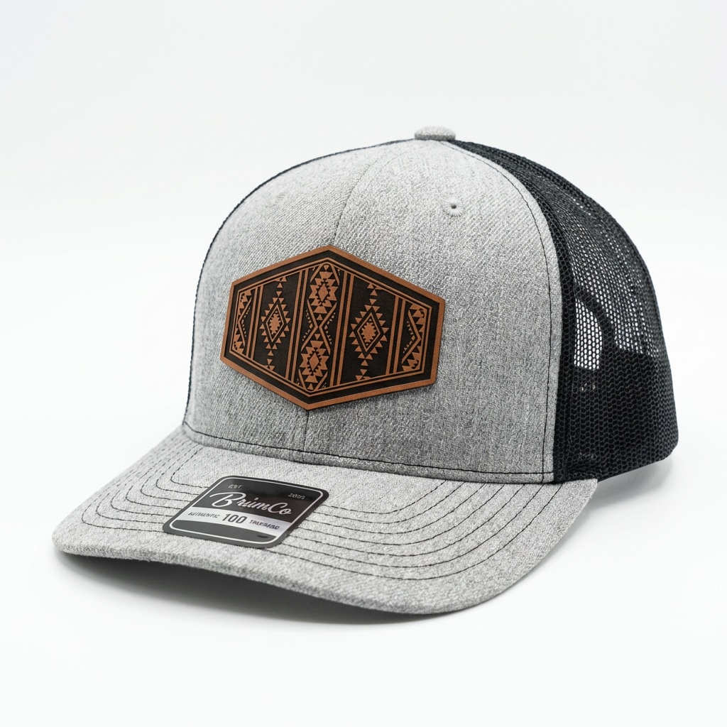 BrimCo 100 Series Classic Hat – Leatherette Patch Edition