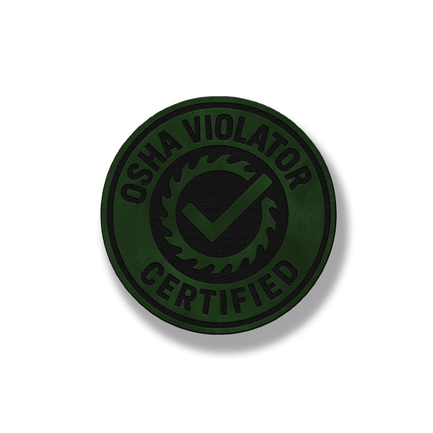 Certified OSHA Violator Patch – Leatherette Morale Patch