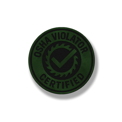 Certified OSHA Violator Patch – Leatherette Morale Patch
