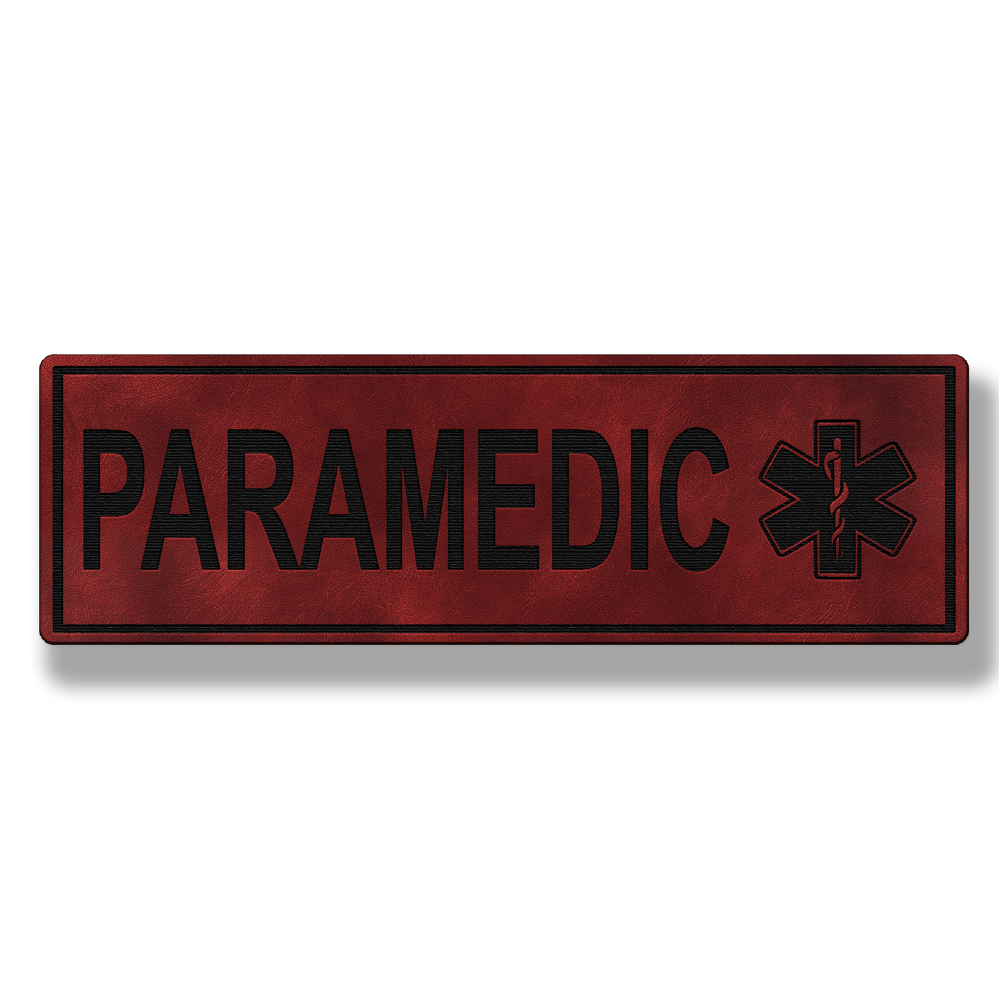 8" PARAMEDIC Leatherette Patch