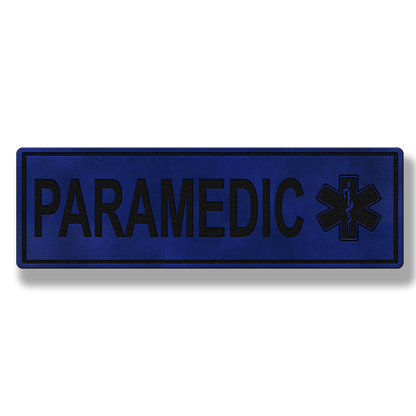 8" PARAMEDIC Leatherette Patch