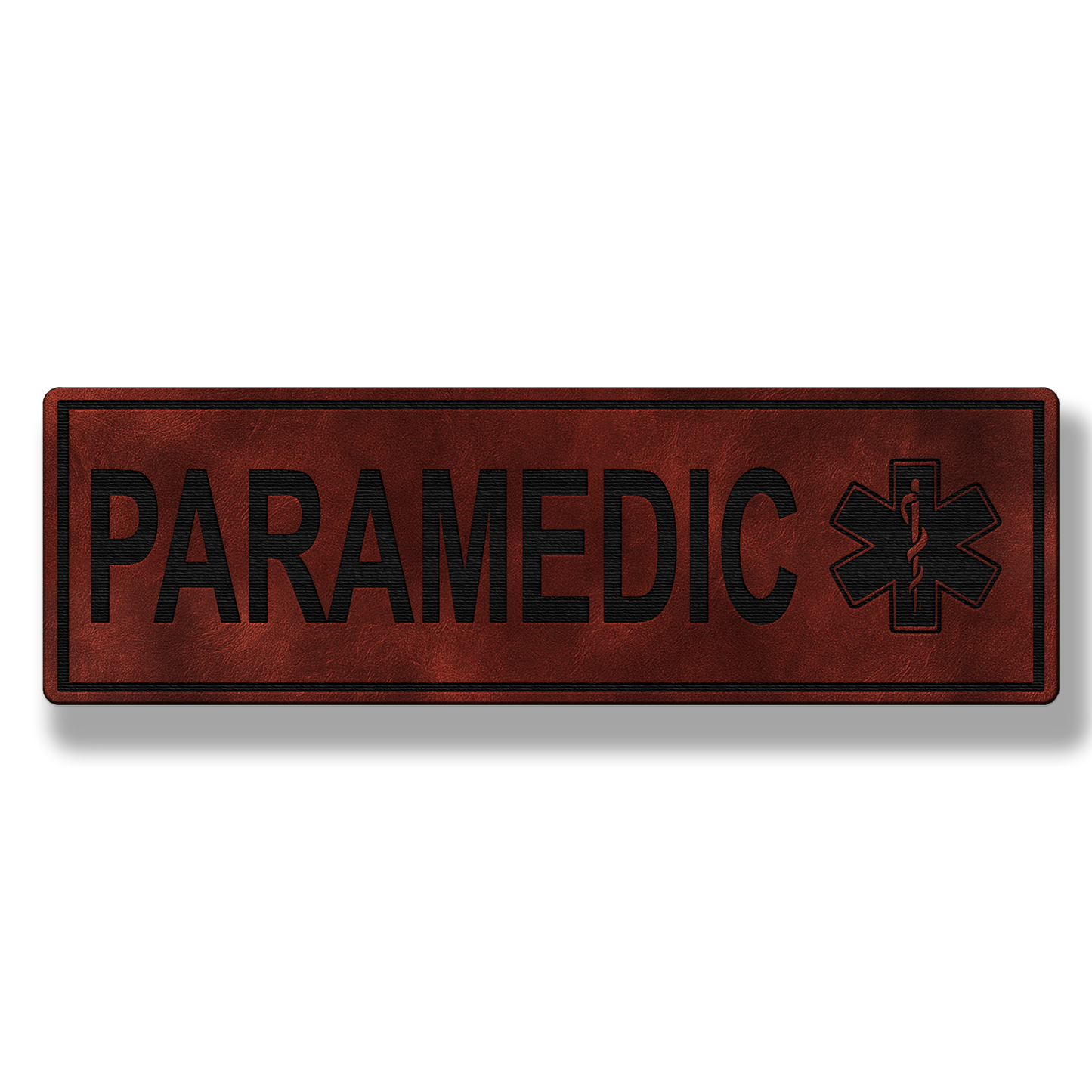 8" PARAMEDIC Leatherette Patch