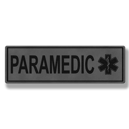 8" PARAMEDIC Leatherette Patch