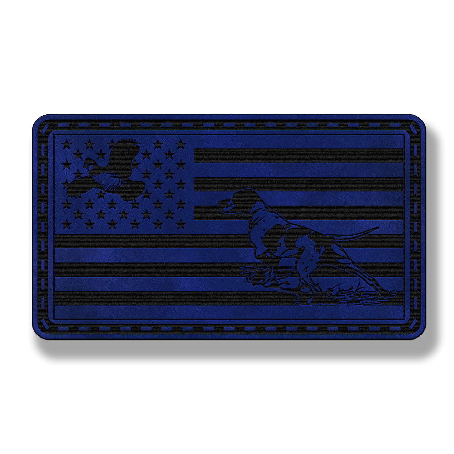 Pointer & Quail Flag Patch – Leatherette Morale Patch