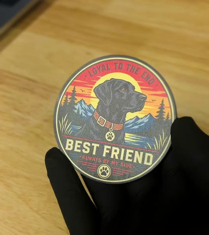 Labrador Best Friend – Leatherette Morale Patch