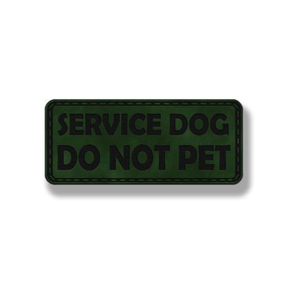 Service Dog Do Not Pet - Style #2 - Leatherette Patch