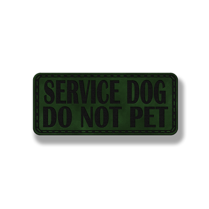 Service Dog Do Not Pet - Style #1 - Leatherette Patch
