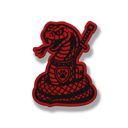 Tactical Snake Patch – Leatherette Morale Patch