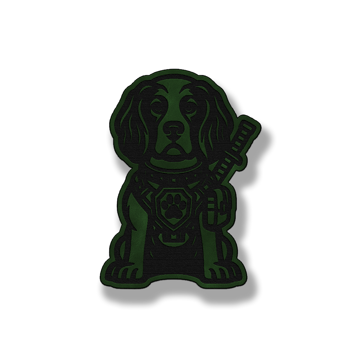 Tactical Springer Spaniel Dog Patch – Leatherette Morale Patch