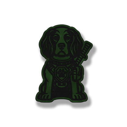 Tactical Springer Spaniel Dog Patch – Leatherette Morale Patch