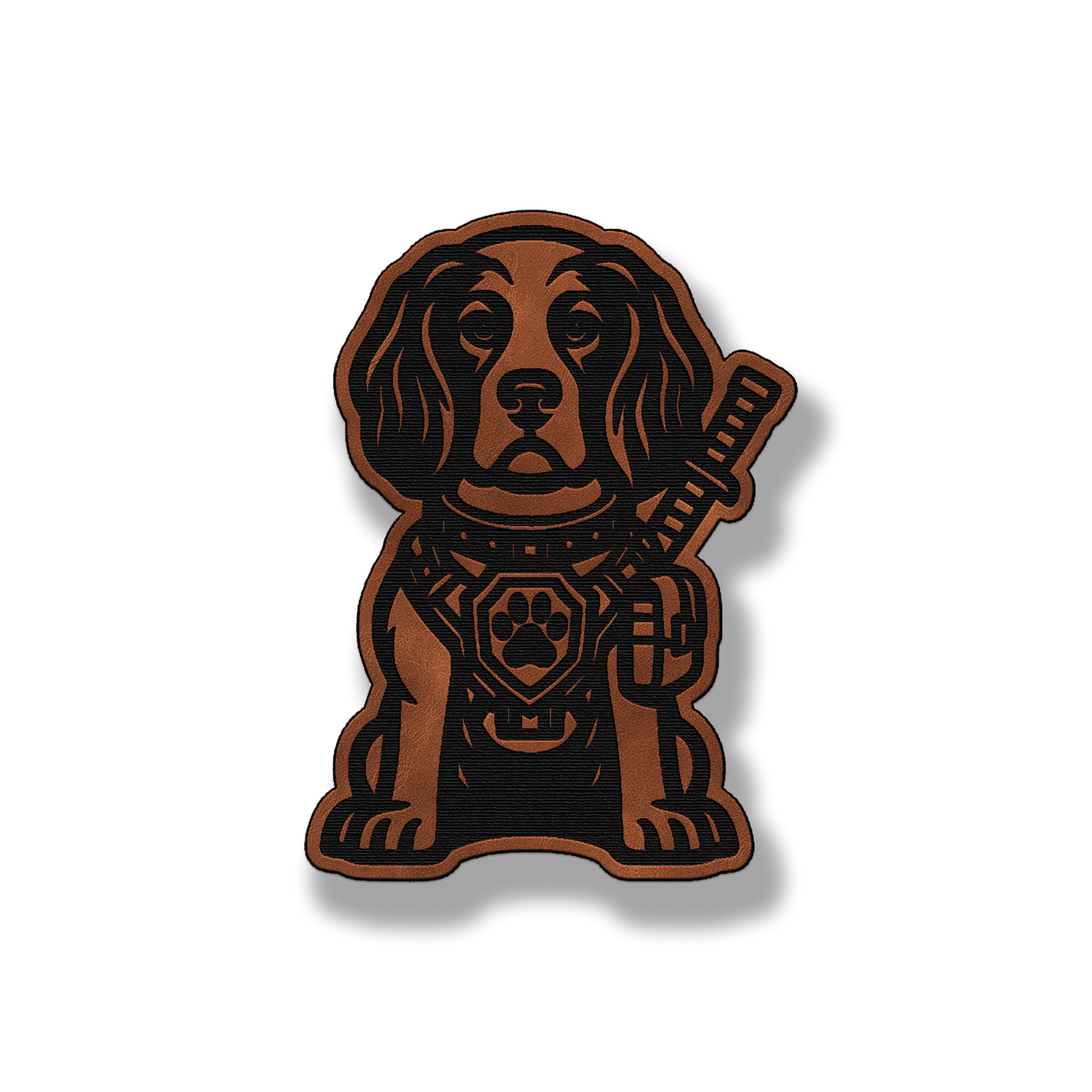 Tactical Springer Spaniel Dog Patch – Leatherette Morale Patch
