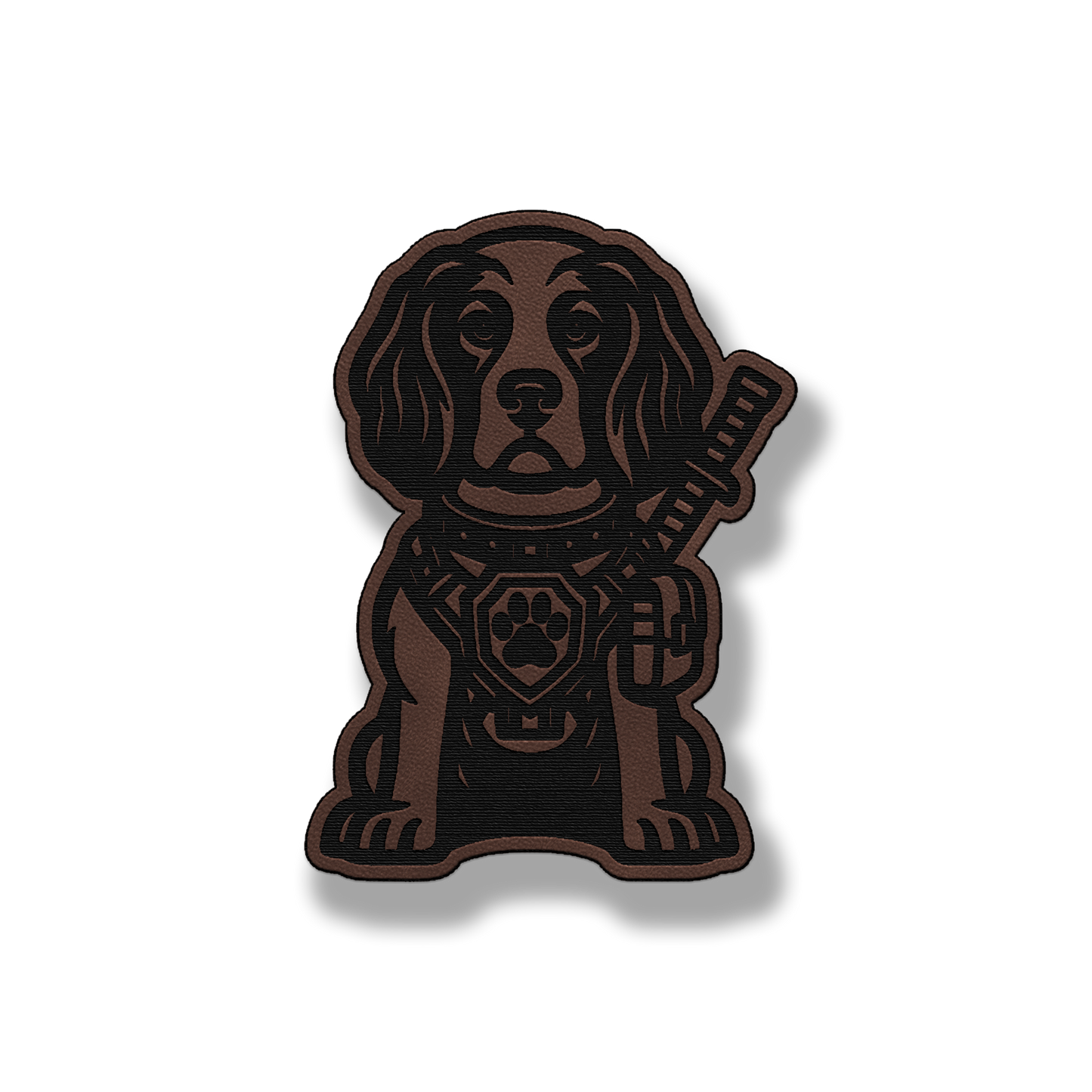 Tactical Springer Spaniel Dog Patch – Leatherette Morale Patch