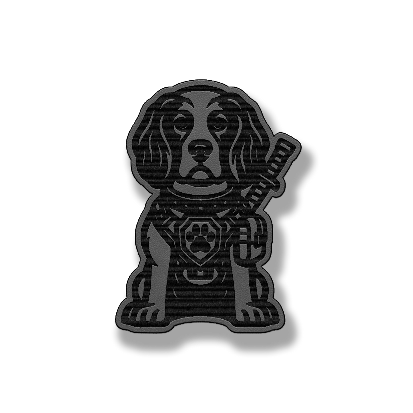 Tactical Springer Spaniel Dog Patch – Leatherette Morale Patch