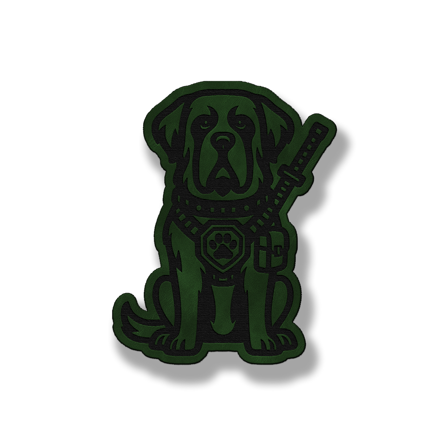 Tactical Saint Bernard Dog Patch – Leatherette Morale Patch
