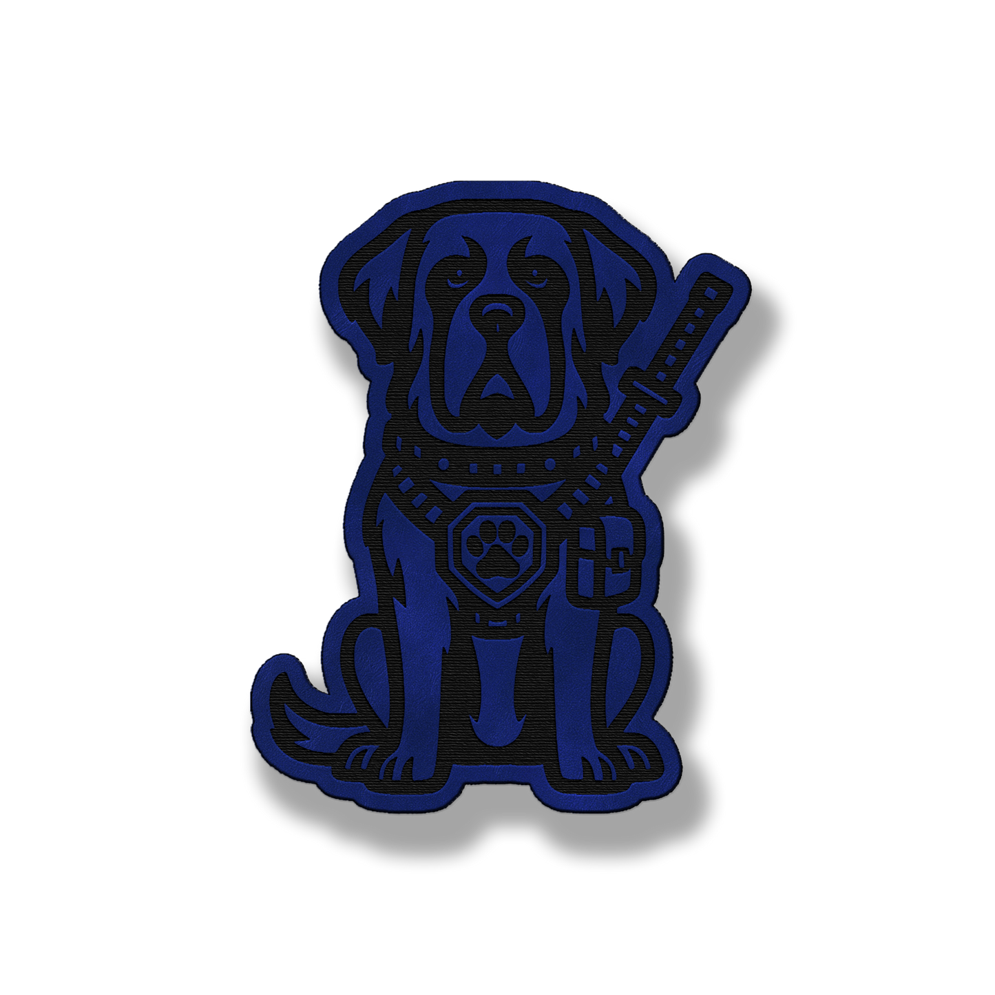 Tactical Saint Bernard Dog Patch – Leatherette Morale Patch