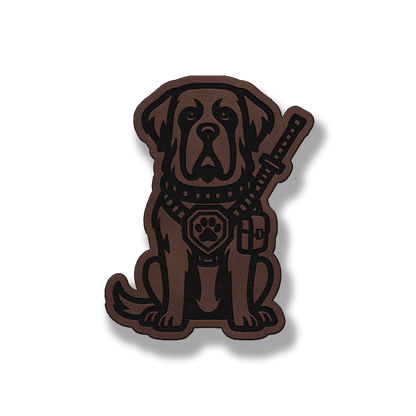 Tactical Saint Bernard Dog Patch – Leatherette Morale Patch