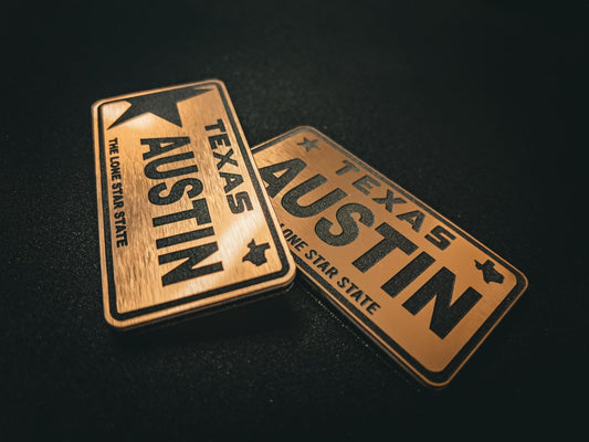 Custom Texas Plate Patch – Personalized Acrylic Name Patch (2 Styles)